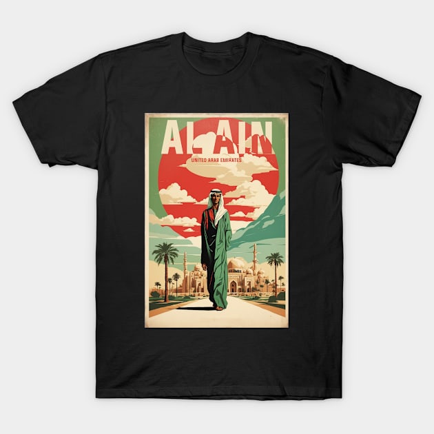 Al Ain United Arab Emirates Vintage Travel Tourism T-Shirt by TravelersGems